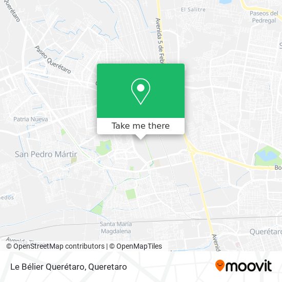 Mapa de Le Bélier Querétaro