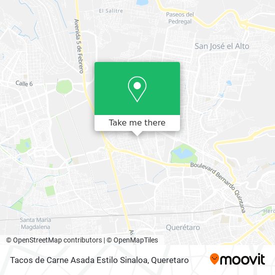 Mapa de Tacos de Carne Asada Estilo Sinaloa