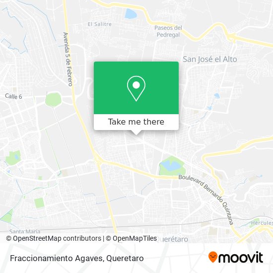 Mapa de Fraccionamiento Agaves