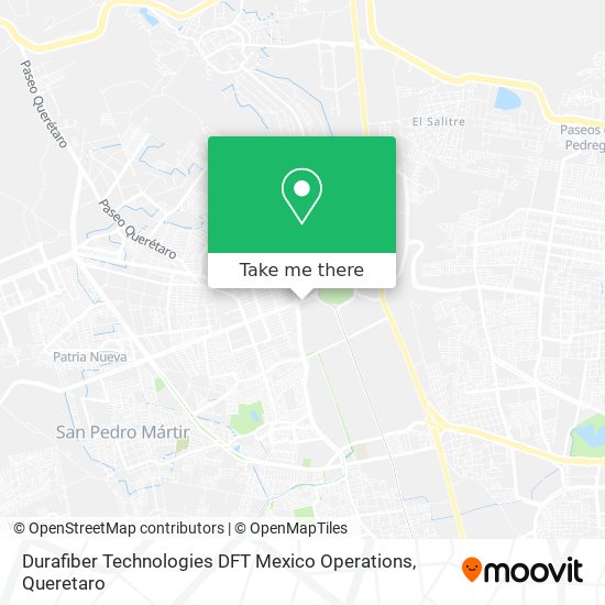 Mapa de Durafiber Technologies DFT Mexico Operations