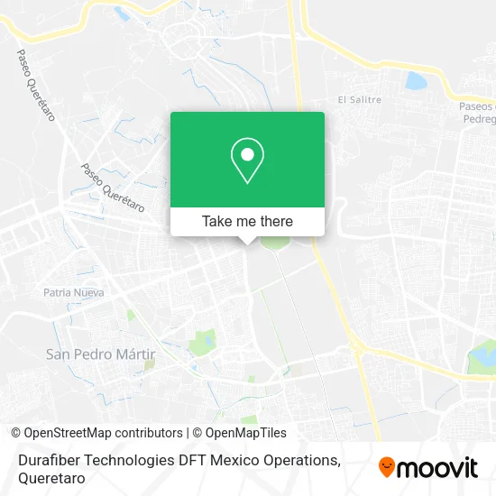 Mapa de Durafiber Technologies DFT Mexico Operations