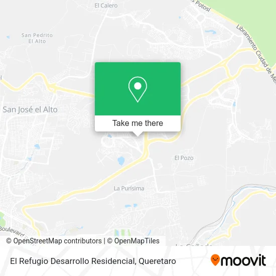 Mapa de El Refugio Desarrollo Residencial