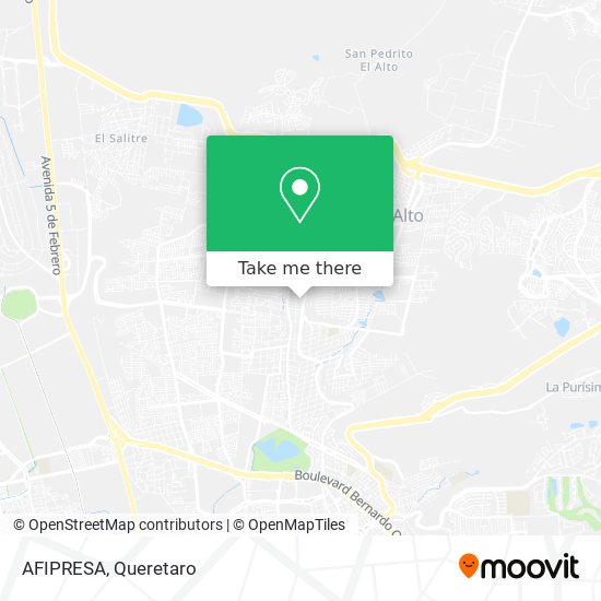 Mapa de AFIPRESA