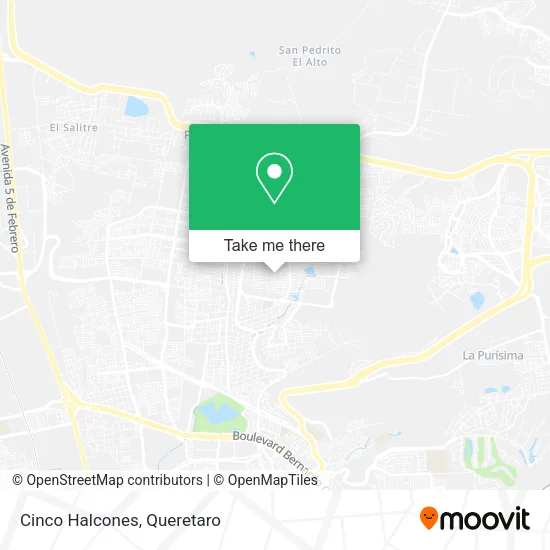 Mapa de Cinco Halcones