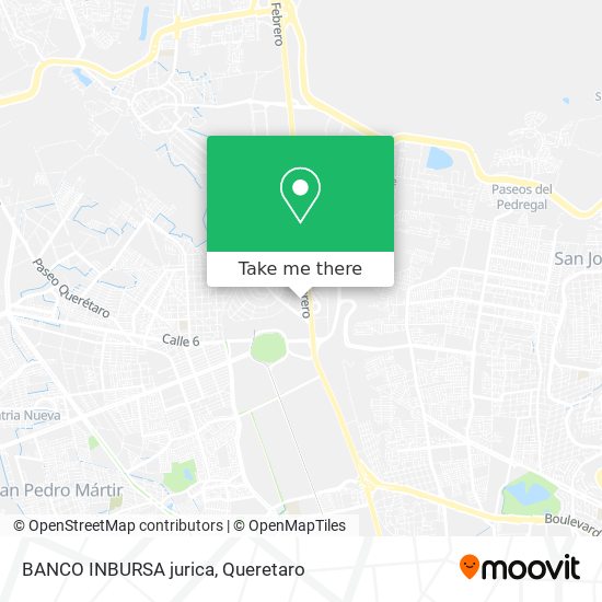 BANCO INBURSA jurica map