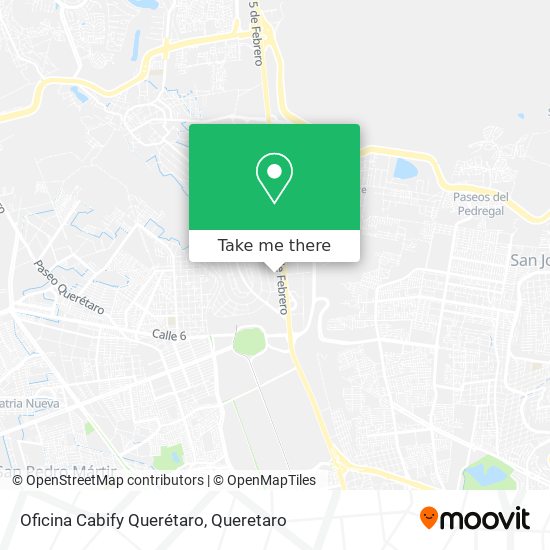 Oficina Cabify Querétaro map