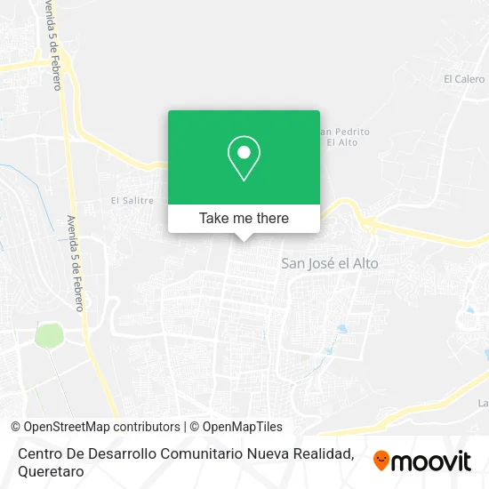 Mapa de Centro De Desarrollo Comunitario Nueva Realidad