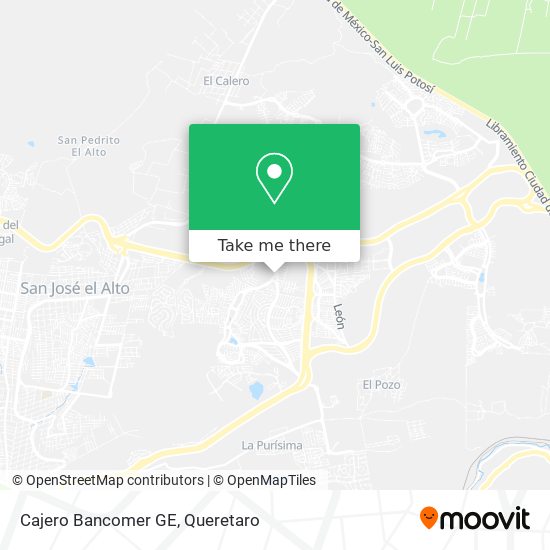 Mapa de Cajero Bancomer GE