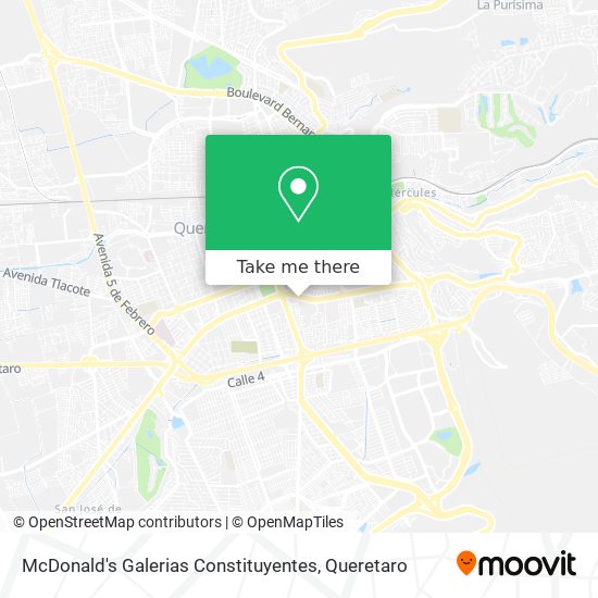 McDonald's Galerias Constituyentes map