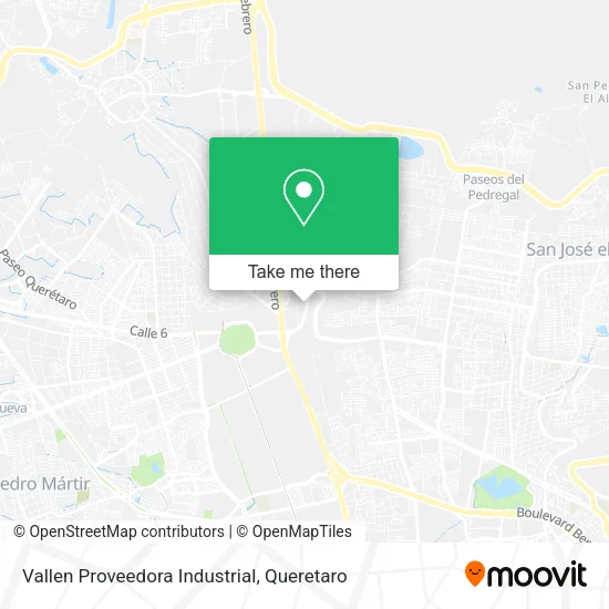 Mapa de Vallen Proveedora Industrial