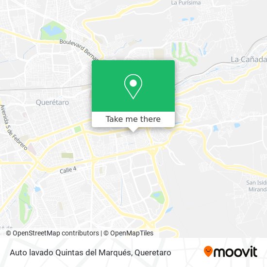 Auto lavado Quintas del Marqués map