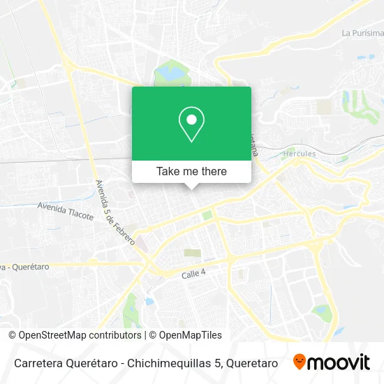 Mapa de Carretera Querétaro - Chichimequillas 5