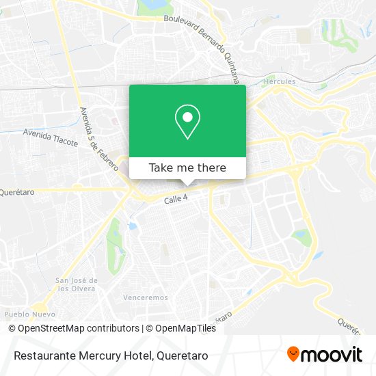 Mapa de Restaurante Mercury Hotel