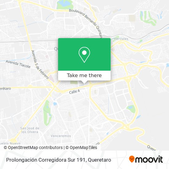 Prolongación Corregidora Sur 191 map