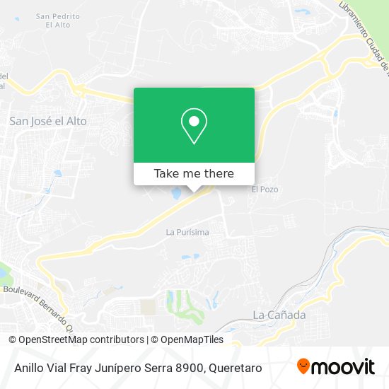 Anillo Vial Fray Junípero Serra 8900 map