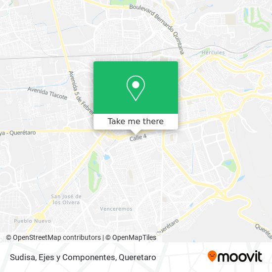 Sudisa, Ejes y Componentes map