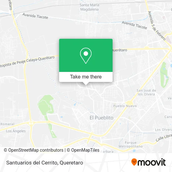 Mapa de Santuarios del Cerrito
