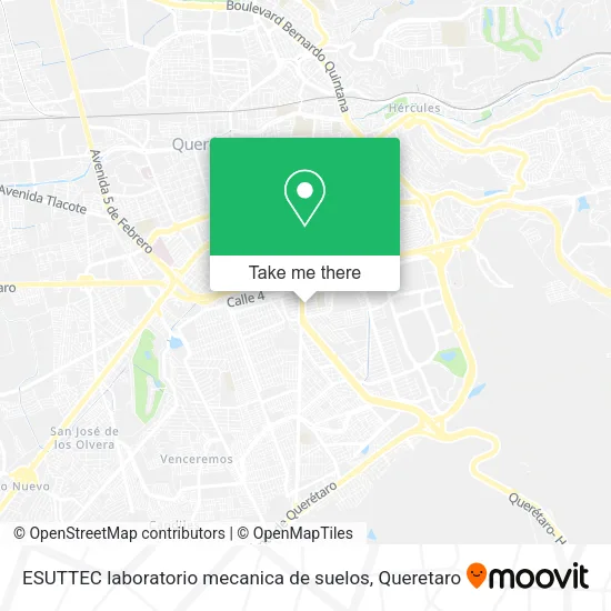 Mapa de ESUTTEC laboratorio mecanica de suelos