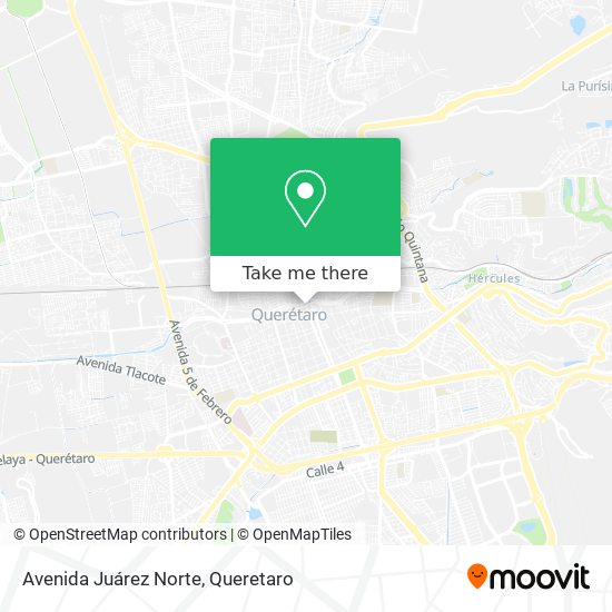 Mapa de Avenida Juárez Norte