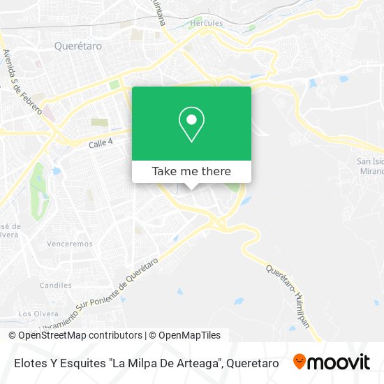Elotes Y Esquites "La Milpa De Arteaga" map