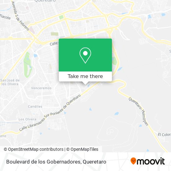 Boulevard de los Gobernadores map