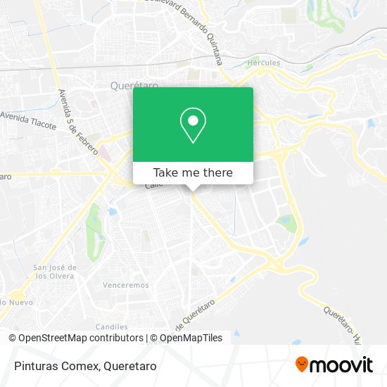 Mapa de Pinturas Comex