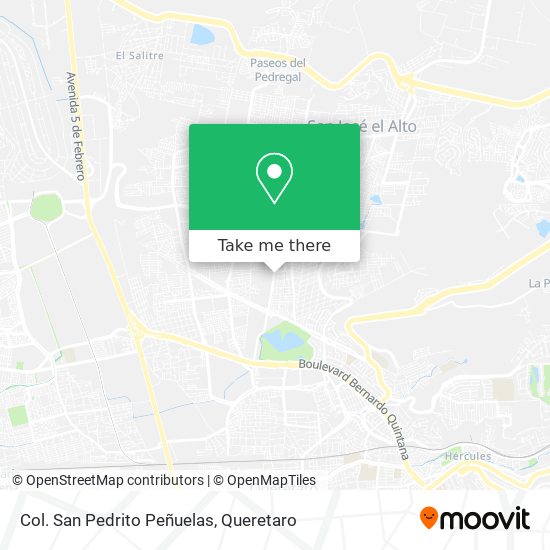 How to get to Col. San Pedrito Peñuelas in Santiago De Querétaro by Bus?