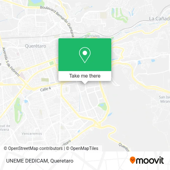 Mapa de UNEME DEDICAM