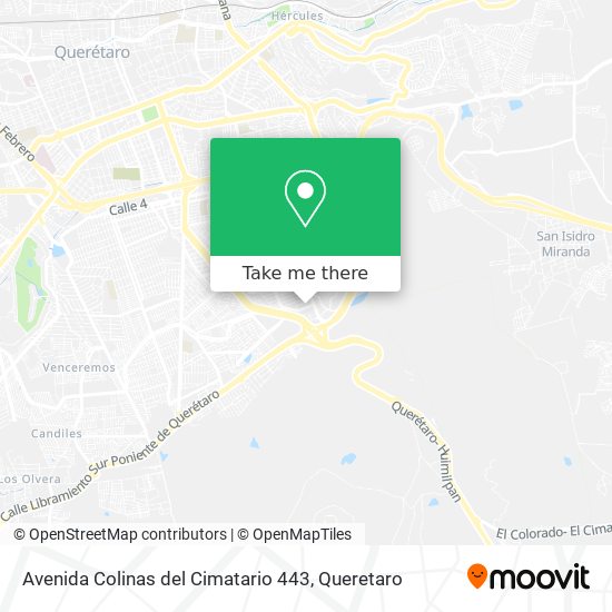 Avenida Colinas del Cimatario 443 map