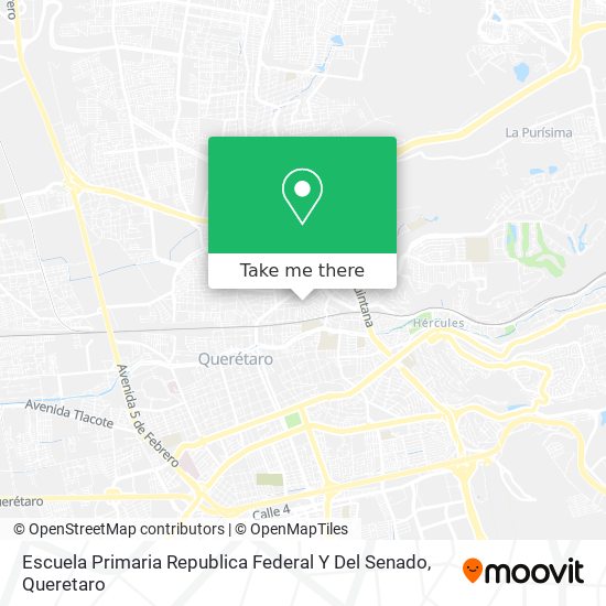 Mapa de Escuela Primaria Republica Federal Y Del Senado
