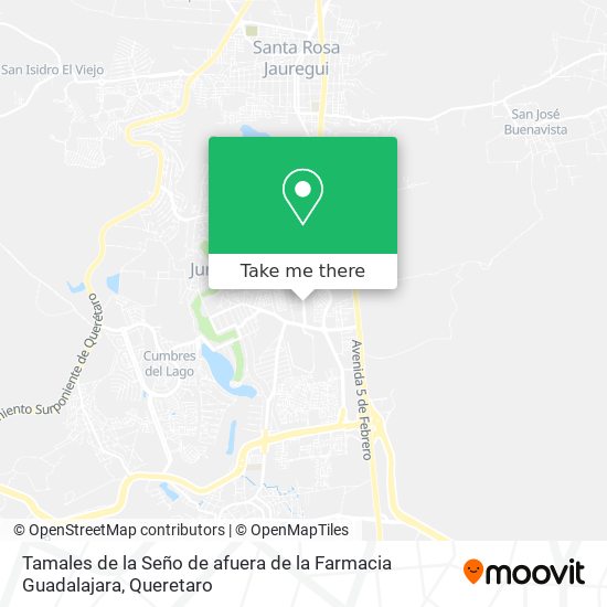Tamales de la Seño de afuera de la Farmacia Guadalajara map