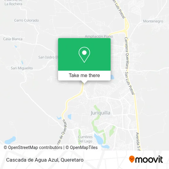 Cascada de Agua Azul map