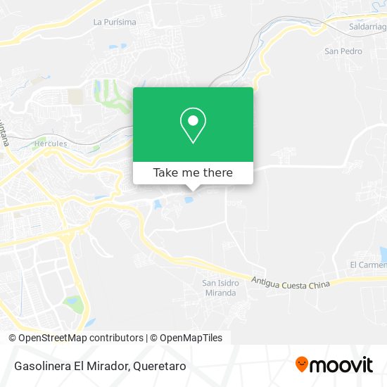 Mapa de Gasolinera El Mirador