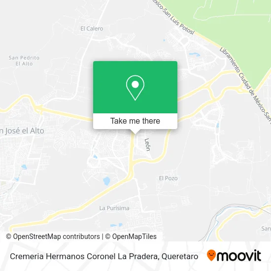 Mapa de Cremeria Hermanos Coronel La Pradera