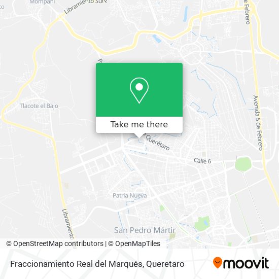 Mapa de Fraccionamiento Real del Marqués