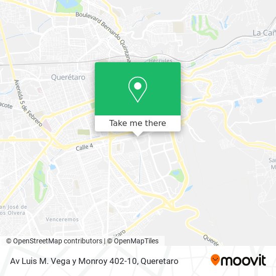 Av Luis M. Vega y Monroy 402-10 map