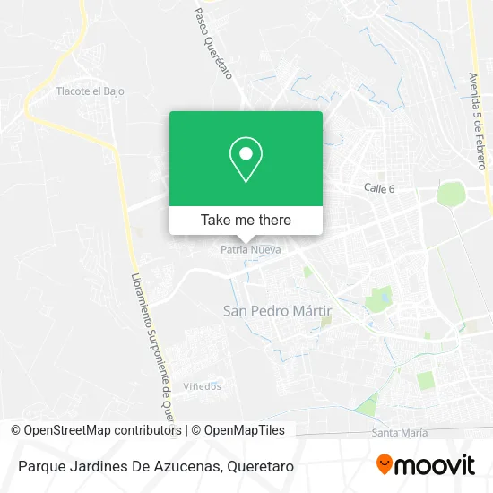 Mapa de Parque Jardines De Azucenas