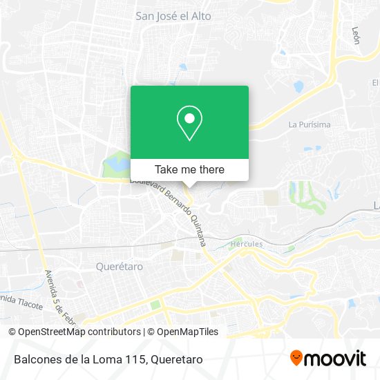 Mapa de Balcones de la Loma 115