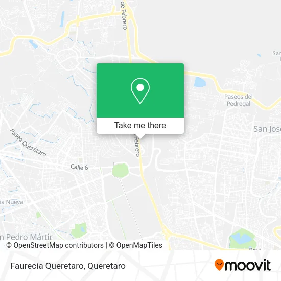 Faurecia Queretaro map