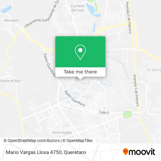 Mario Vargas Llosa 4750 map