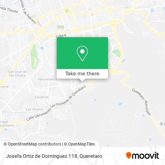 Josefa Ortiz de Domínguez 118 map