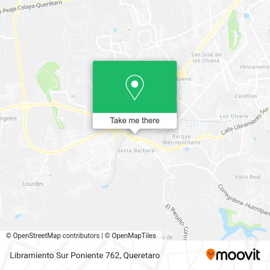Mapa de Libramiento Sur Poniente 762