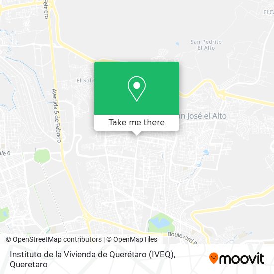 Instituto de la Vivienda de Querétaro (IVEQ) map