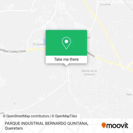 Mapa de PARQUE INDUSTRIAL BERNARDO QUINTANA