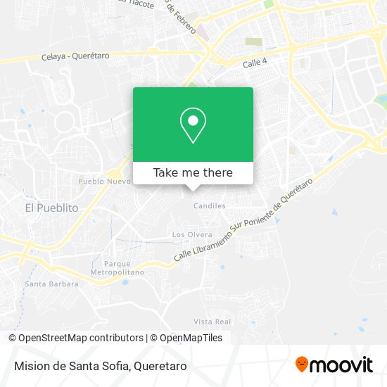 Mision de Santa Sofia map