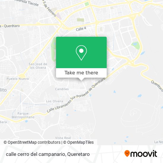 calle cerro del campanario map