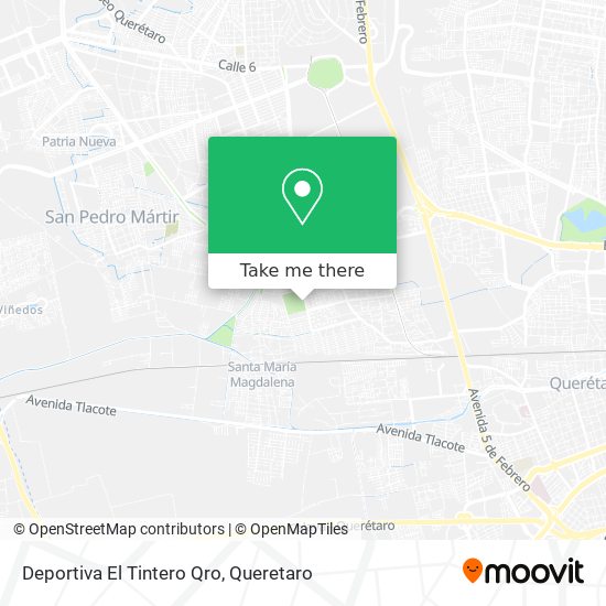 Deportiva El Tintero Qro map