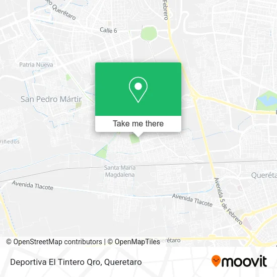 Mapa de Deportiva El Tintero Qro