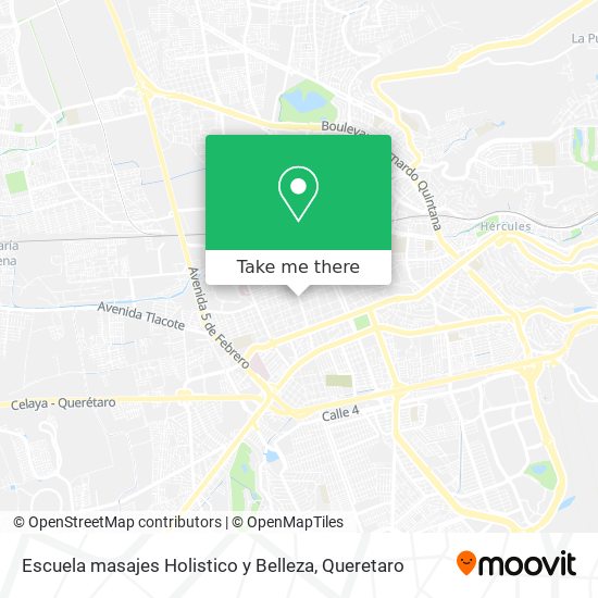 Escuela masajes Holistico y Belleza map