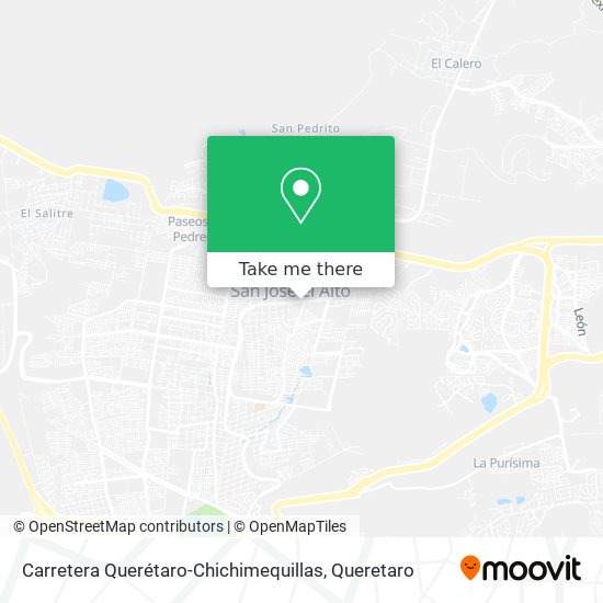 Carretera Querétaro-Chichimequillas map